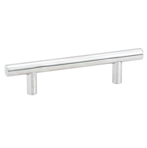 28 inch cabinet stainless steel handle bar pull with|Emtek S62012SS Stainless Steel 28 Inch Center to Center Bar .